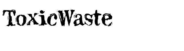 ToxicWaste font preview