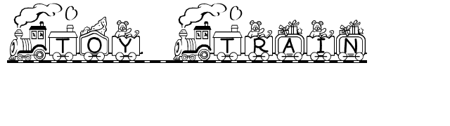 Toy Train font preview