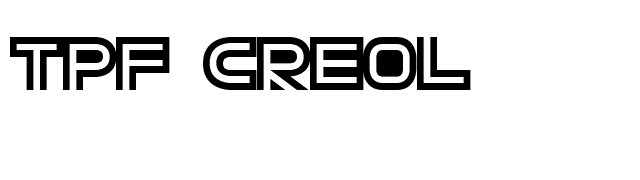 TPF Creol font preview