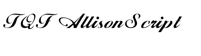 TQF_ AllisonScript font preview