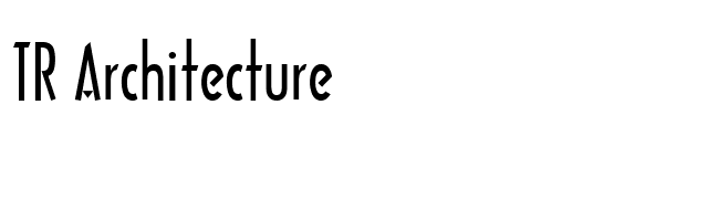 TR Architecture font preview