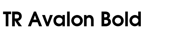 TR Avalon Bold font preview