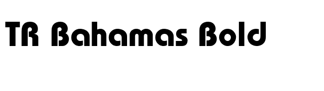 TR Bahamas Bold font preview