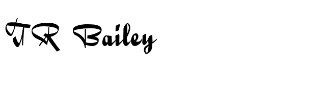 TR Bailey font preview