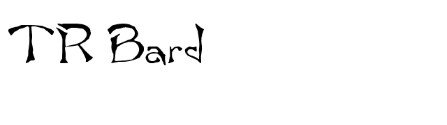 TR Bard font preview