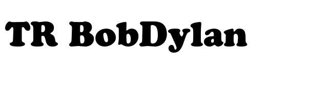 TR BobDylan font preview