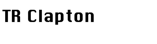 TR Clapton font preview