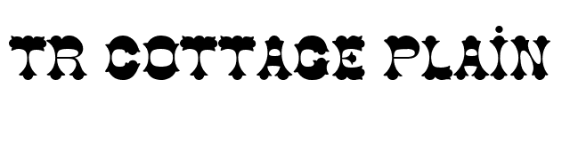 TR Cottage Plain font preview