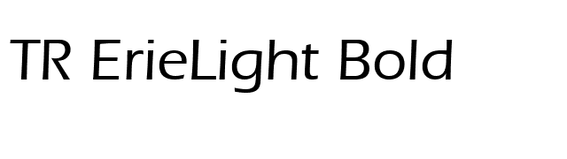 TR ErieLight Bold font preview