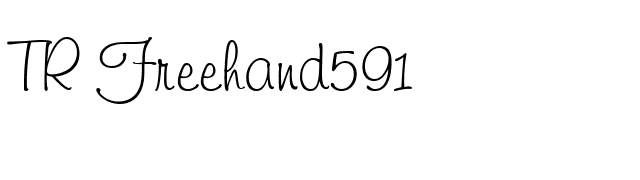 TR Freehand591 font preview