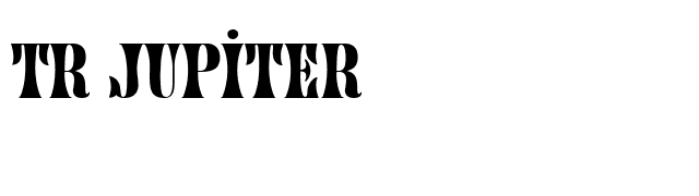 TR Jupiter font preview