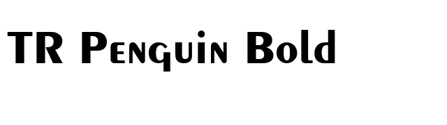 TR Penguin Bold font preview