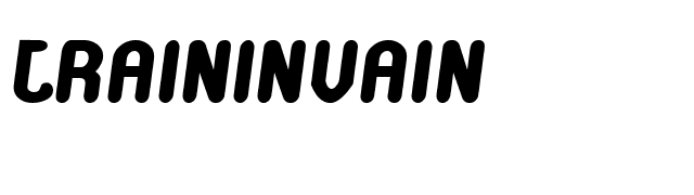 TrainInVain font preview