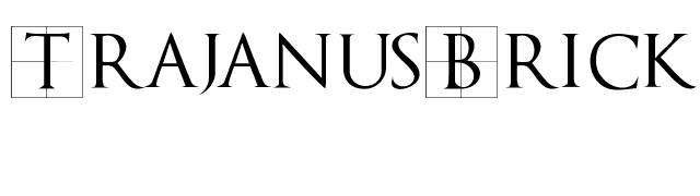 TrajanusBricks font preview