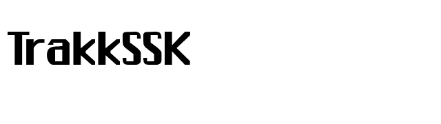 TrakkSSK font preview