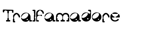 Tralfamadore font preview