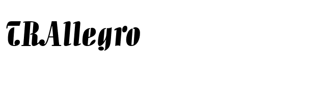 TRAllegro font preview