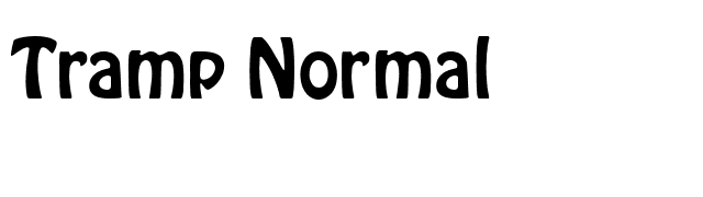 Tramp Normal font preview