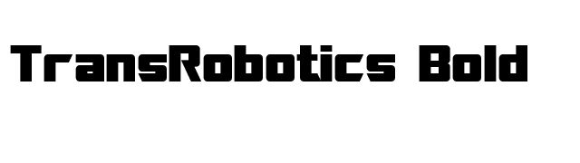 TransRobotics Bold font preview