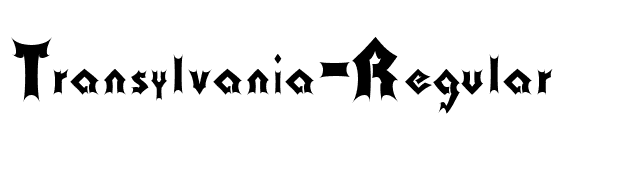 Transylvania-Regular font preview