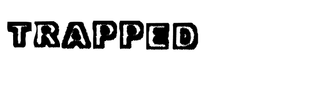 Trapped font preview