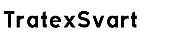 TratexSvart font preview