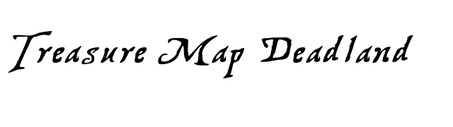 Treasure Map Deadland font preview