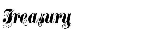 Treasury font preview