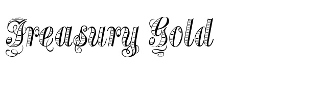 Treasury Gold font preview