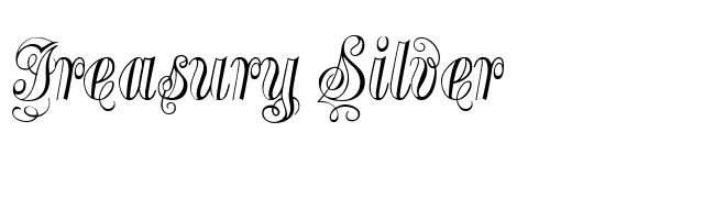 Treasury Silver font preview