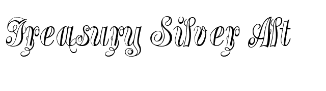 Treasury Silver Alt font preview