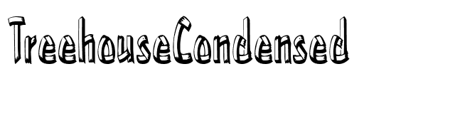 TreehouseCondensed font preview