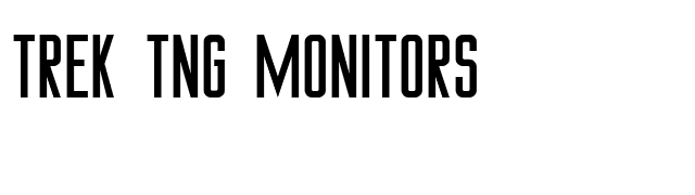 Trek TNG Monitors font preview