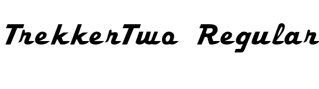 TrekkerTwo Regular font preview