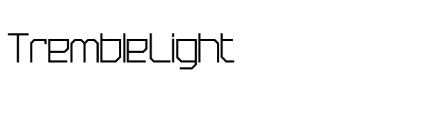 TrembleLight font preview