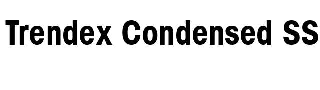 Trendex Condensed SSi Bold Condensed font preview