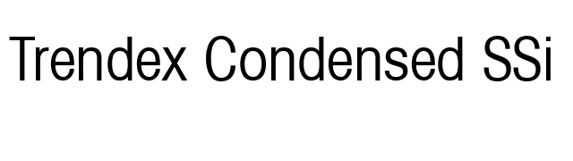 Trendex Condensed SSi Condensed font preview