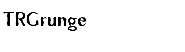 TRGrunge font preview