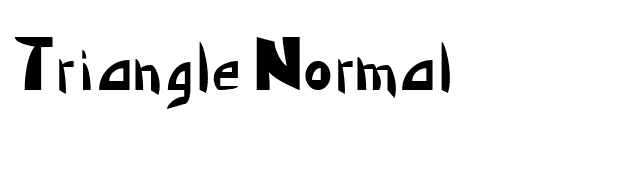 Triangle Normal font preview