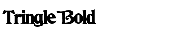 Tringle Bold font preview