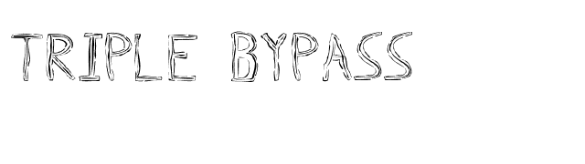 Triple Bypass font preview