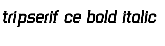 TripSerif CE Bold Italic font preview