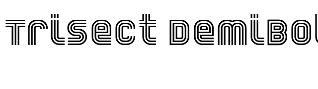 Trisect DemiBold font preview