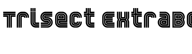 Trisect ExtraBold font preview