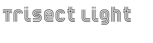 Trisect Light font preview