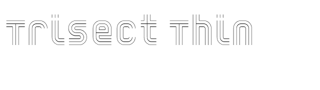 Trisect Thin font preview