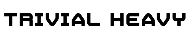 Trivial Heavy font preview