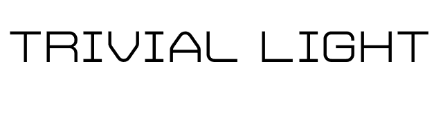 Trivial Light font preview