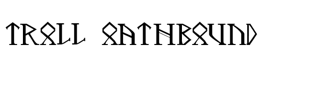 Troll Oathbound font preview