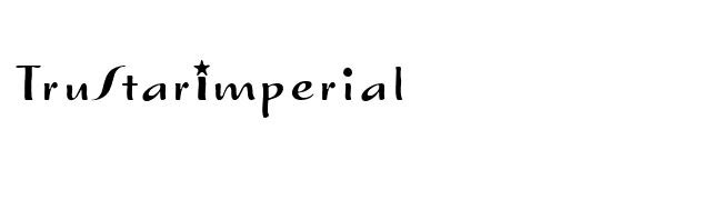 TruStarImperial font preview